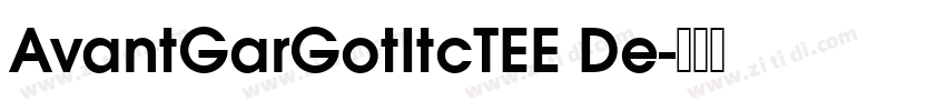 AvantGarGotItcTEE De字体转换